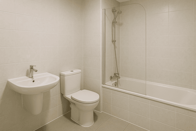 Bathroom deep clean